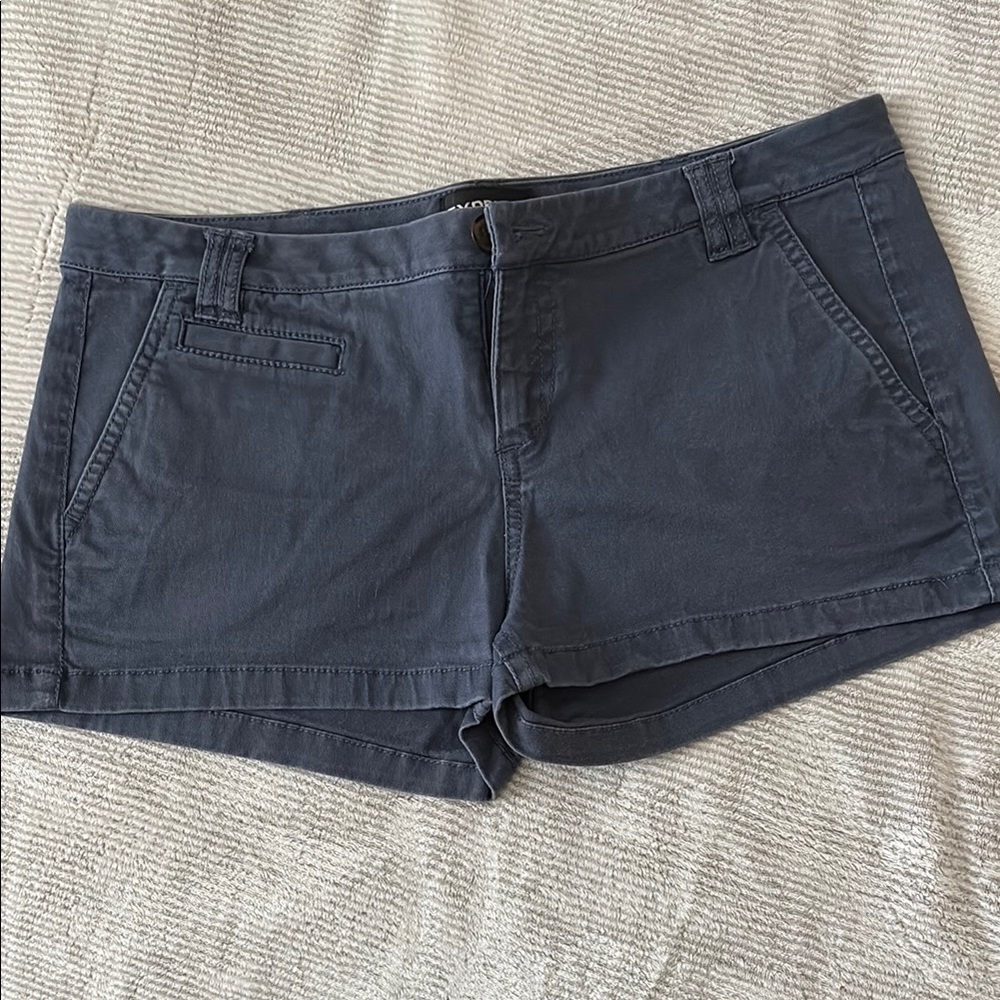 Express Blue Cargo Shorts